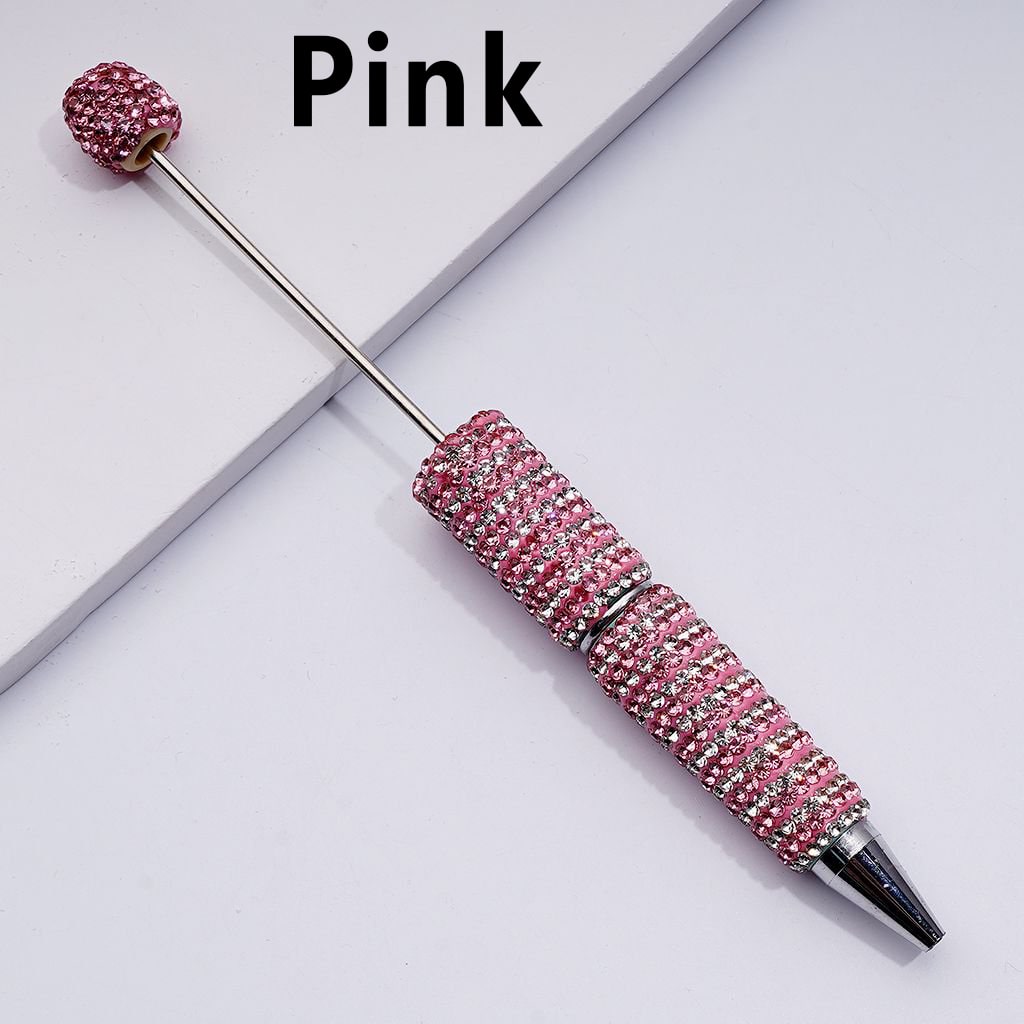 Beadable Sparkling Clay Pens – Double-Color Rhinestone Shine