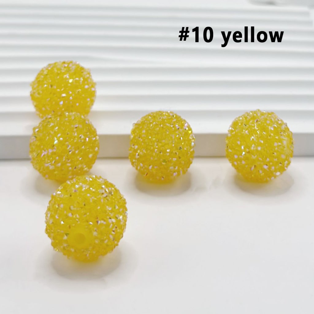 7 Color Series and 28 Single Colors Mix Round Sugar Beads, 20MM