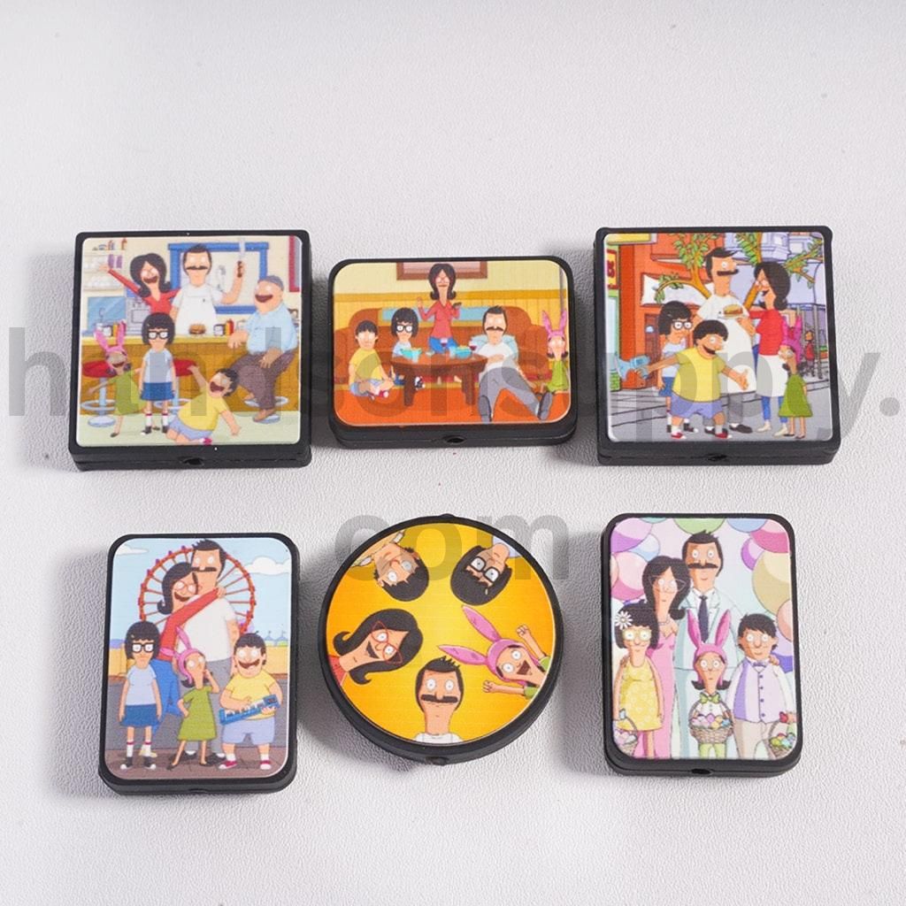 Cute Bob’s Burger Series Different Shape Silicone Focal Beads