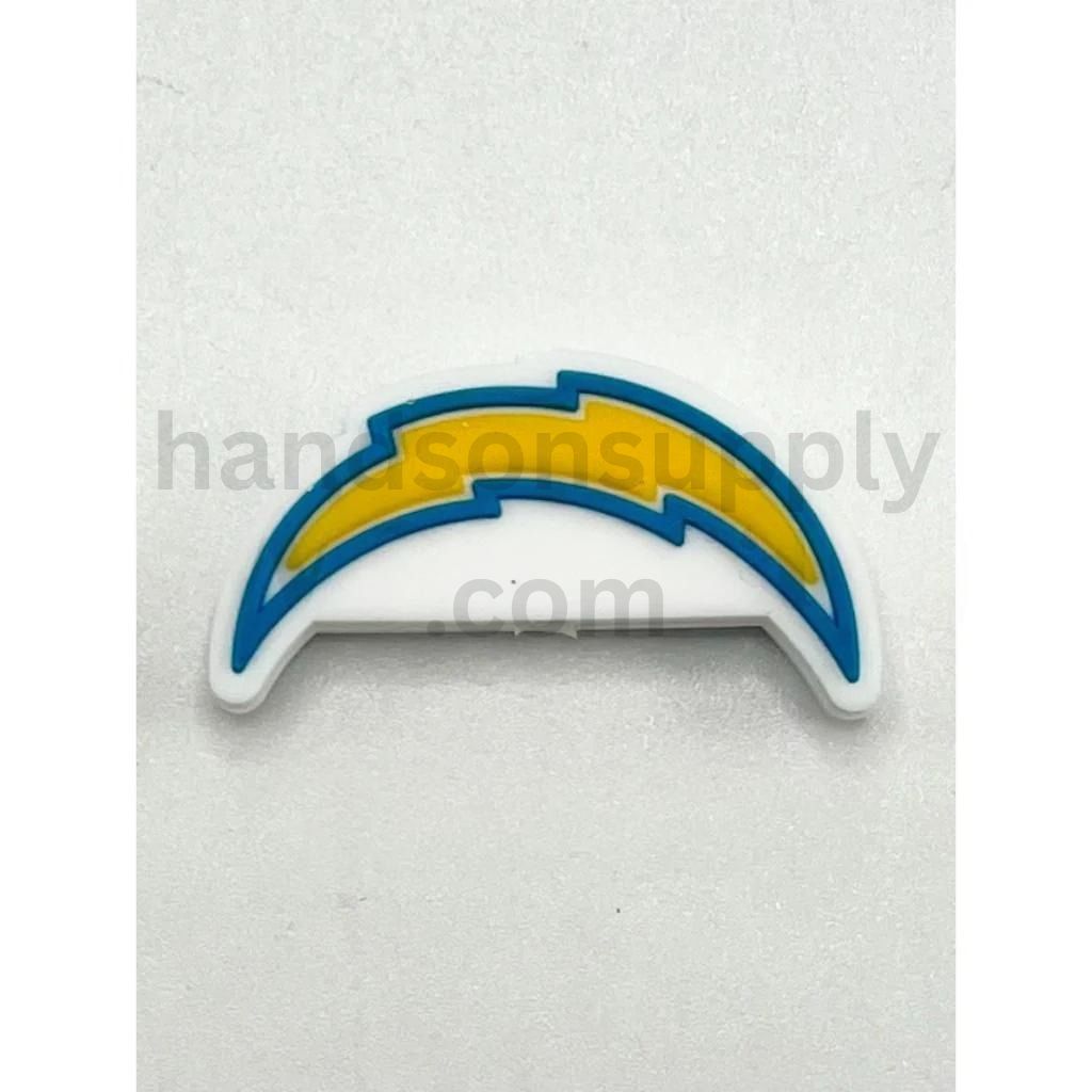 Sport San Diego Chargers Helmet Game Day Football Silicone Focal Beads