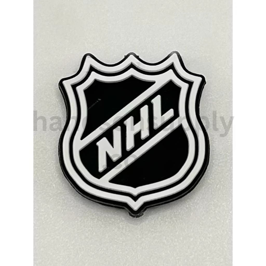 Cool Ice Hockey Puck and Stick Sports Silicone Focal Bead