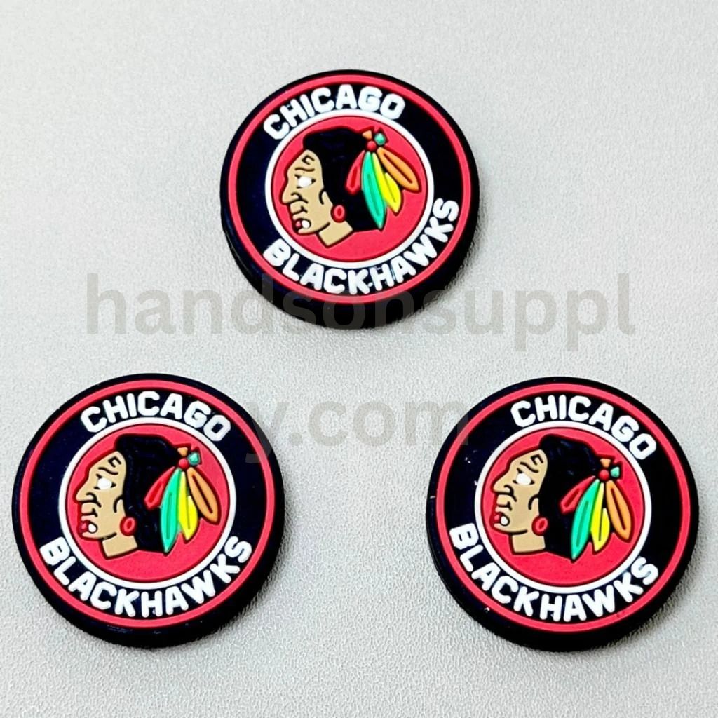 America Hockey Team USA Chicago Blackhaw Silicone Focal Beads