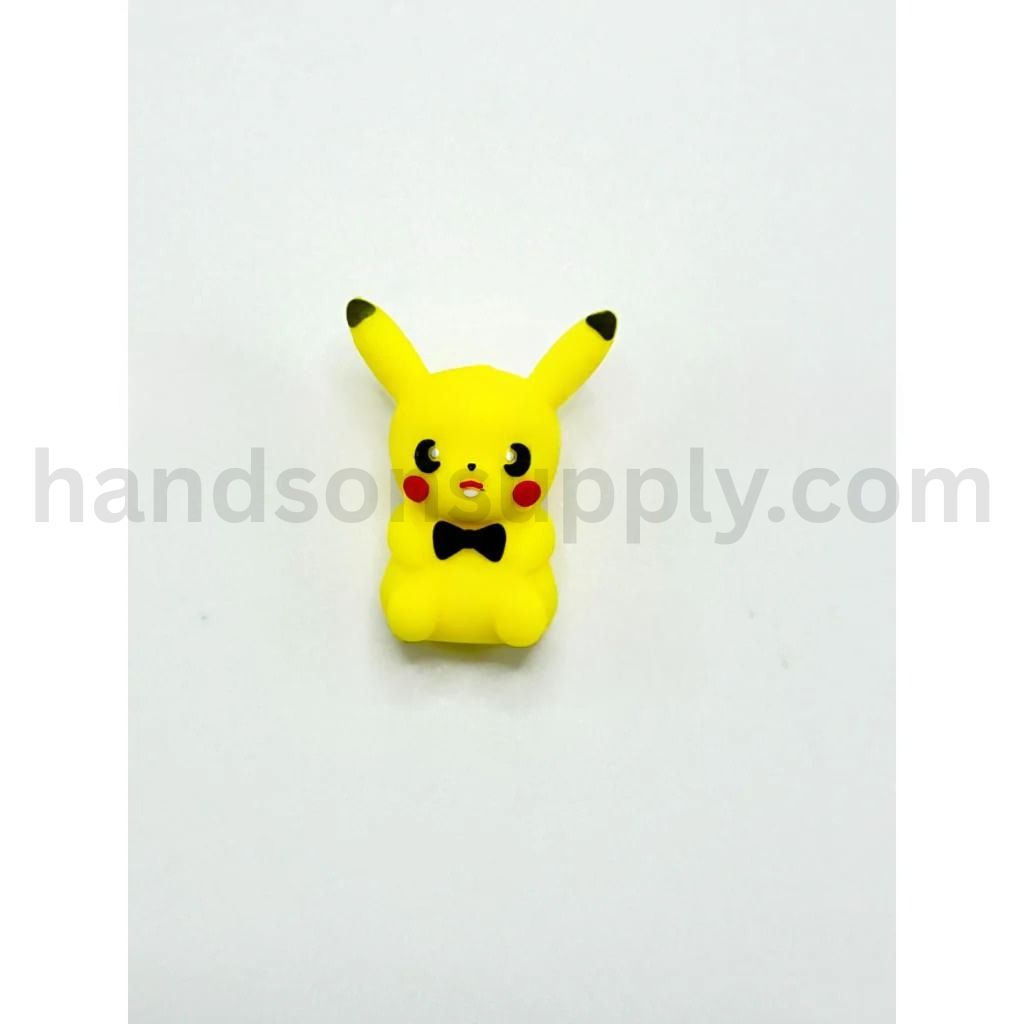 3D Yellow Small Monster Cartoon Character Silicone Focal Beads