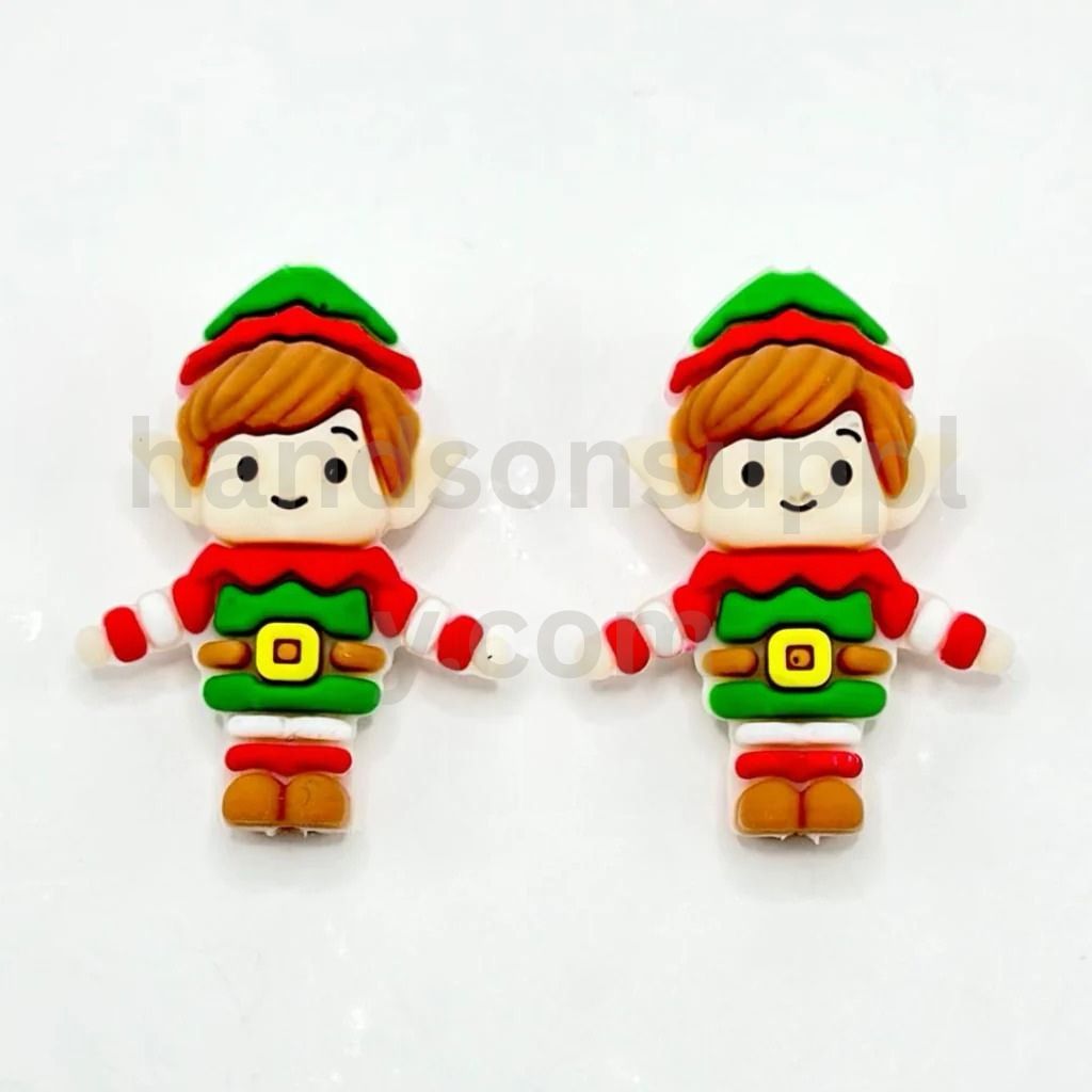 Christmas Elf 3D Cute Silicone Focal Beads