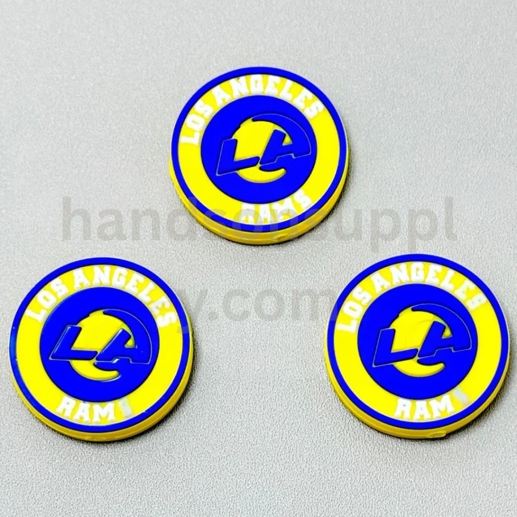 America Football Team USA Los Angeles Ra Silicone Focal Beads
