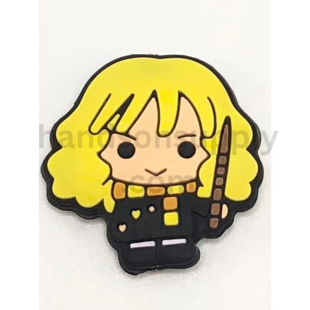 Yellow Haired Cute Harry Pottar HP Hermione Girl Silicone Focal Beads