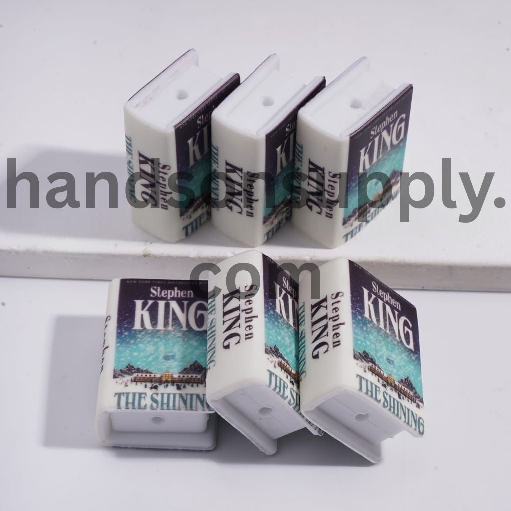 3D Mini Book Family Entering Isolated Mountain Hotel Winter Horror Theme Silicone Focal Bead