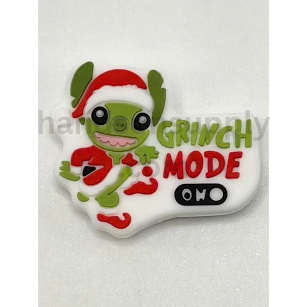 Adorable Green Character Mode On Holiday Christmas Silicone Focal Beads