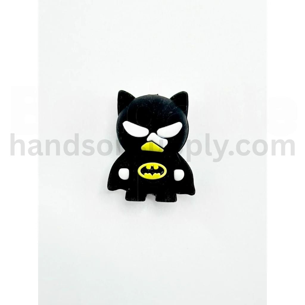 3D Bat Brave Ma Silicone Focal Beads