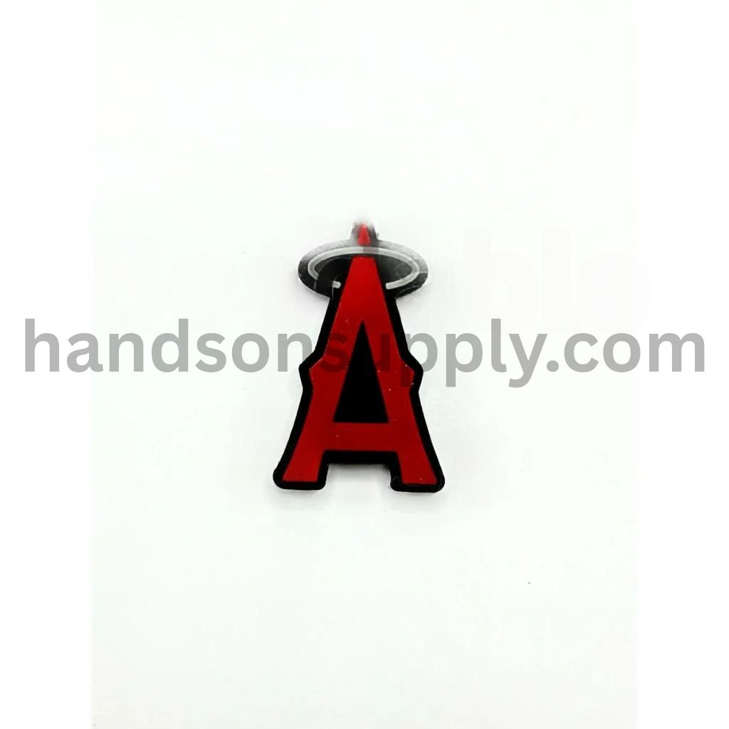 Sports Baseball Los Angele Ange Silicone Focal Beads