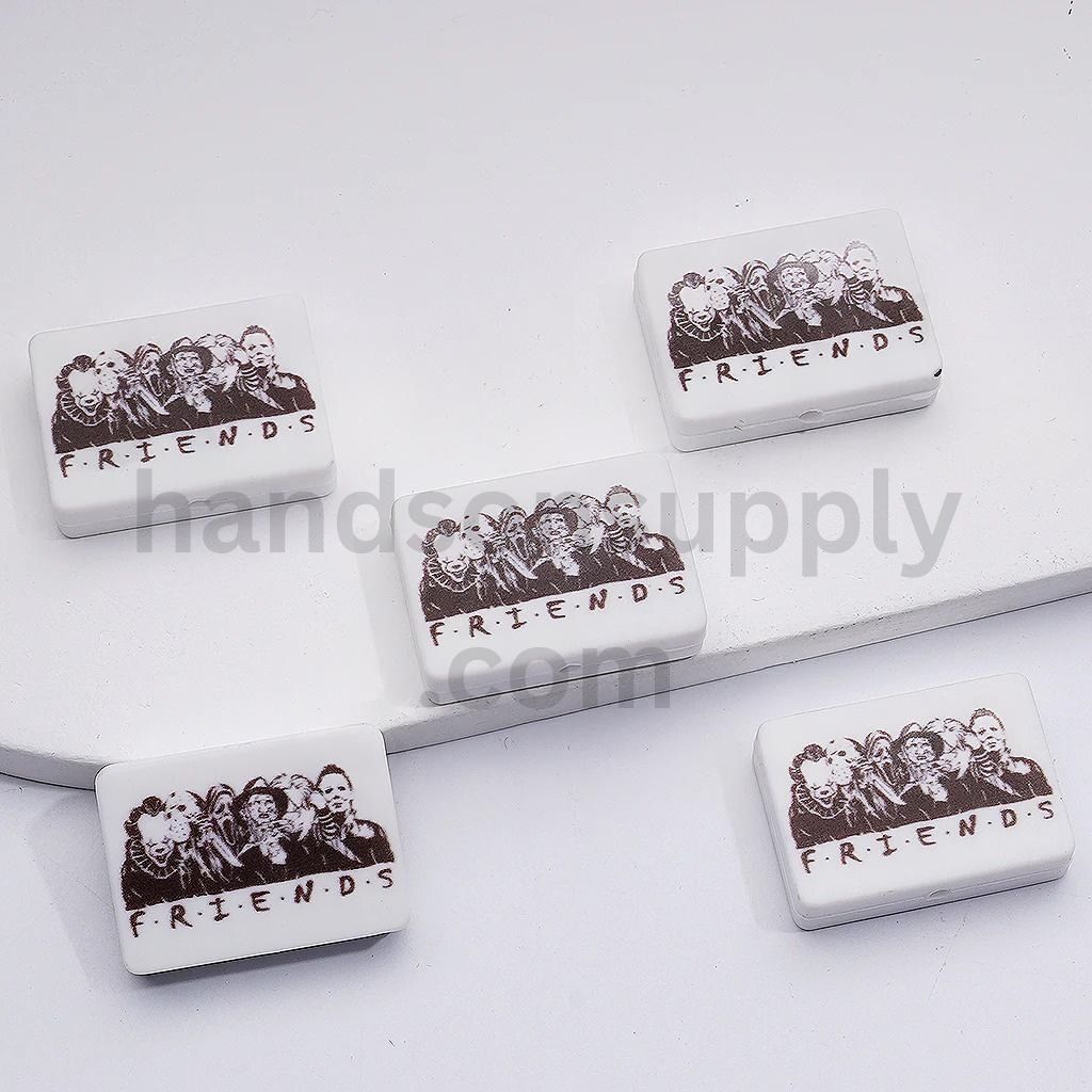 Horror Scary Friends Freddy Character Silicone Focal Beads