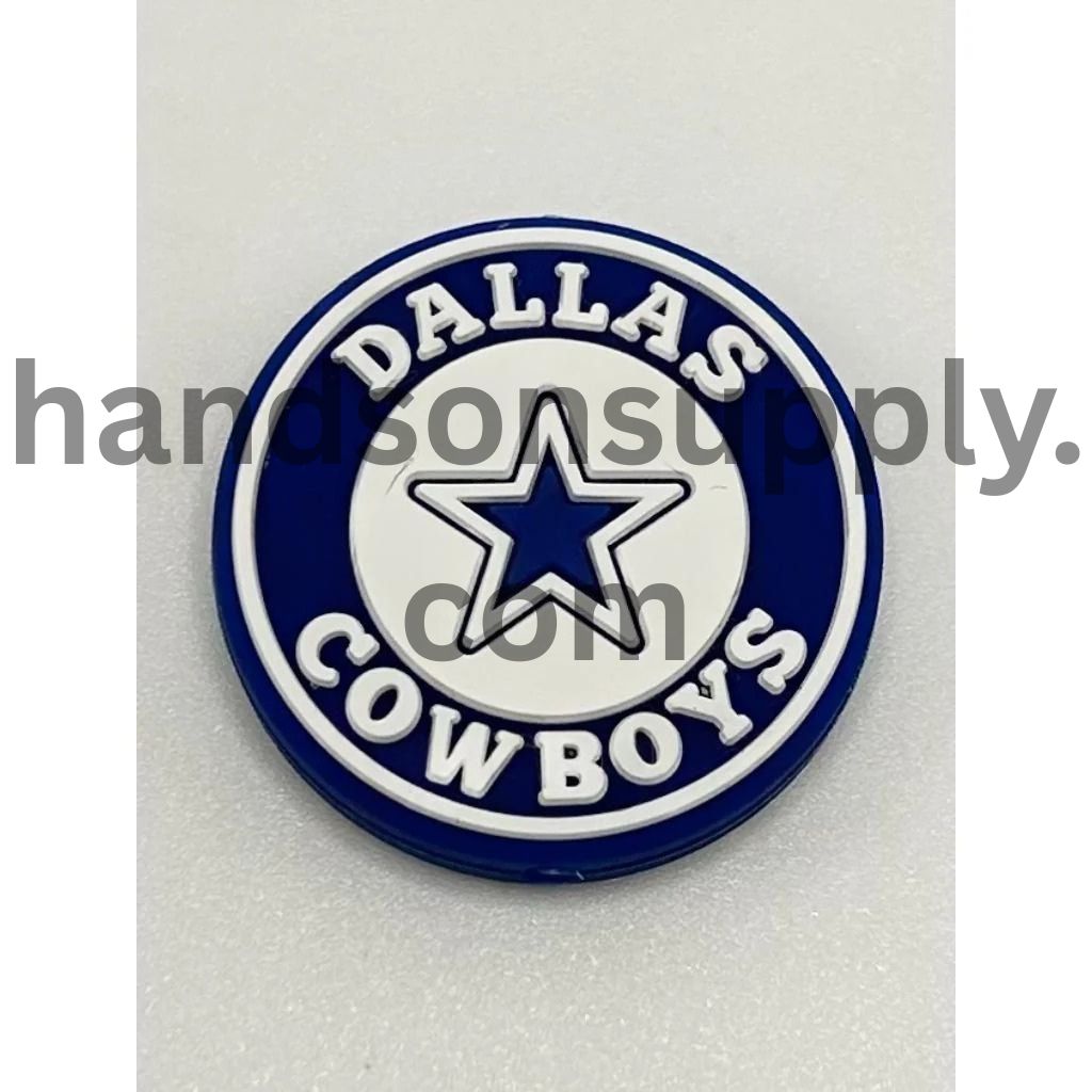 Adorable Gunslingers football Western Silicone Focal Beads