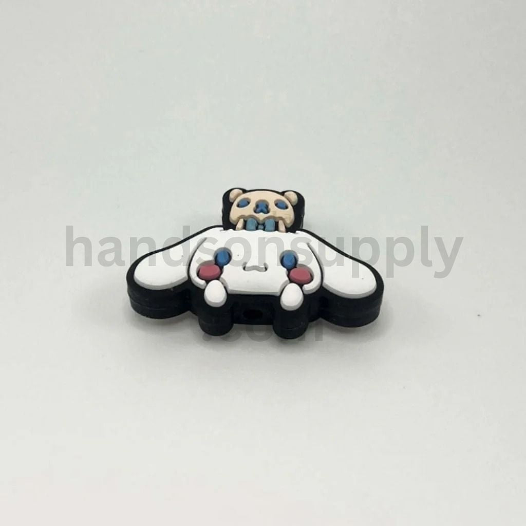Cartoon Cinnamon roll Bun Silicone Focal Beads