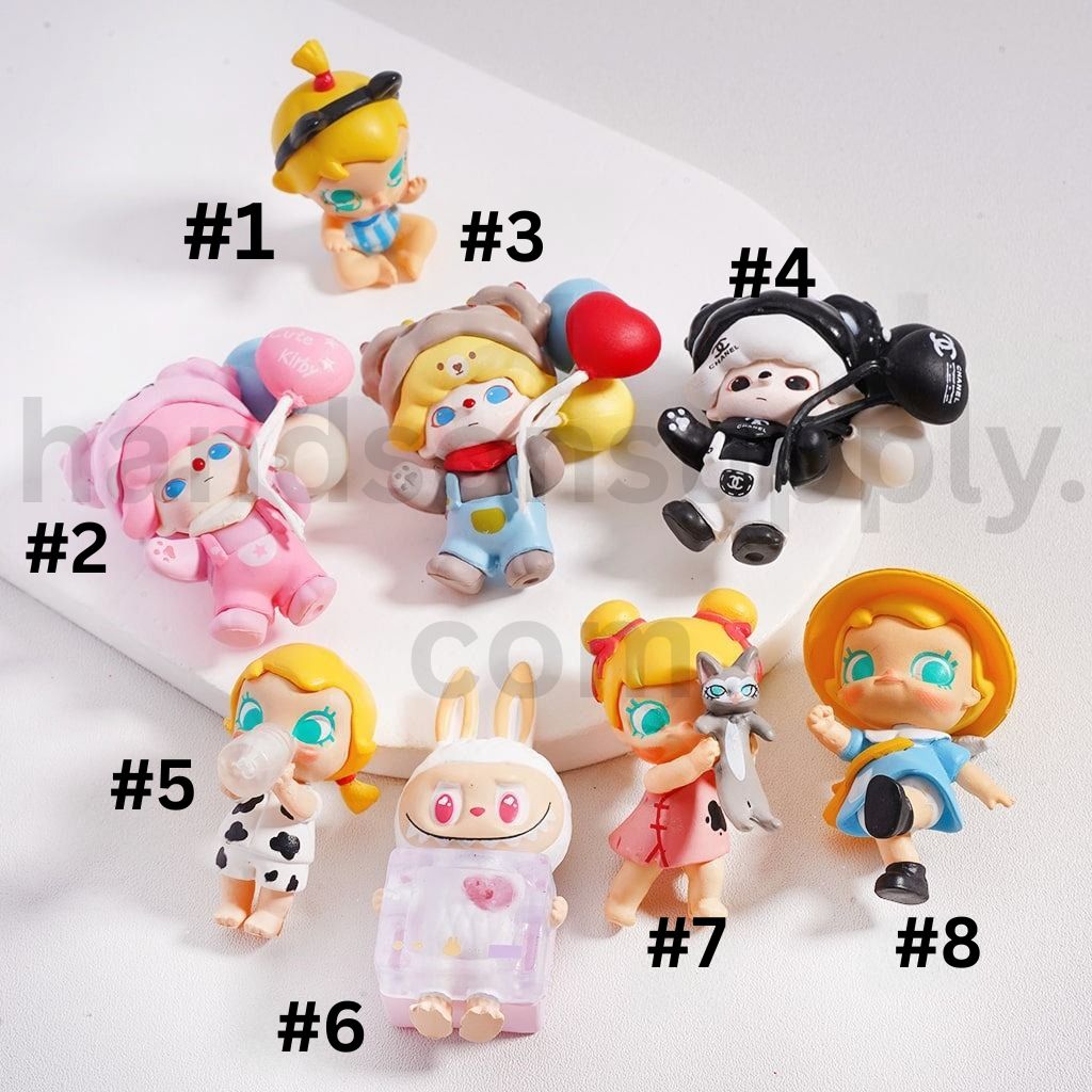 Blind Box Craft Figures Baby Moll Pop Mar Series Cute Jewelry Accessories No Hole