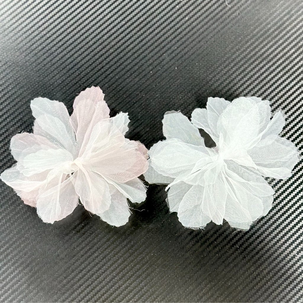 Fabric Mesh Large Light Flower Accessories, Random Mix