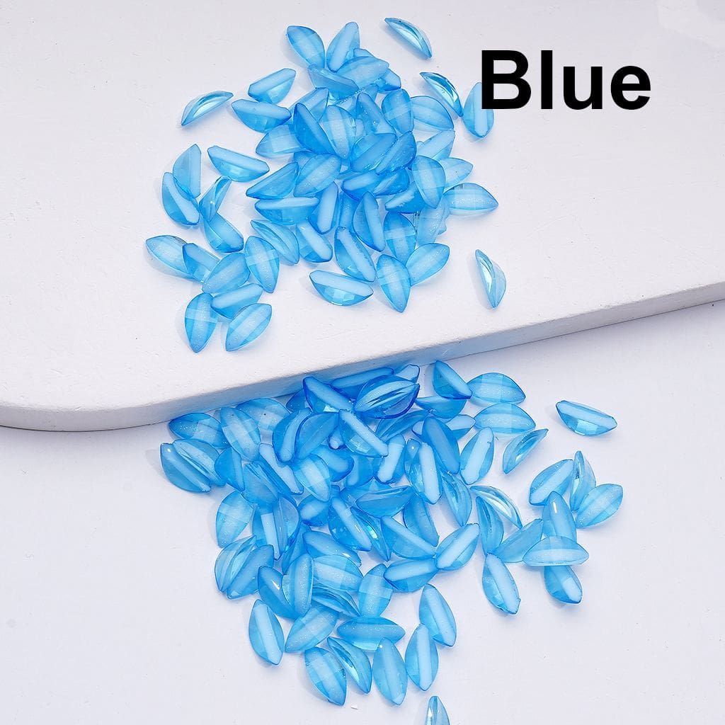 Mini Glitter Leaf Charms Cute Tree-Themed Jewelry Accessories, 1000PCS (64.5g)