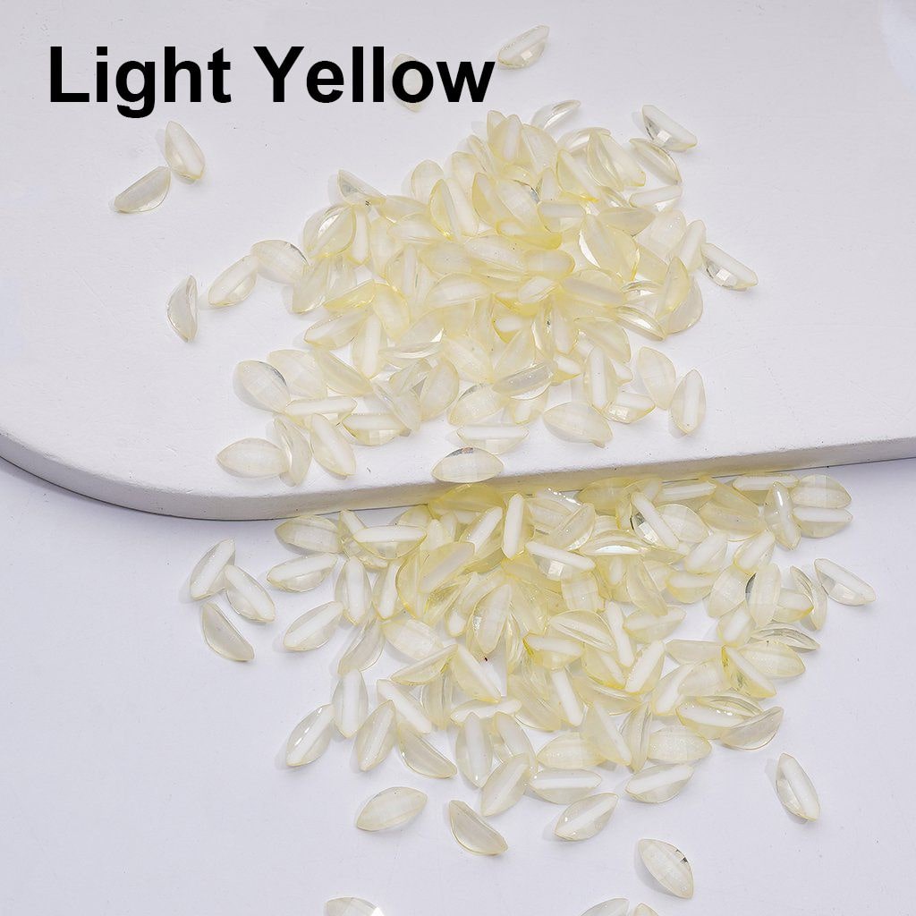 Mini Glitter Leaf Charms Cute Tree-Themed Jewelry Accessories, 1000PCS (64.5g)