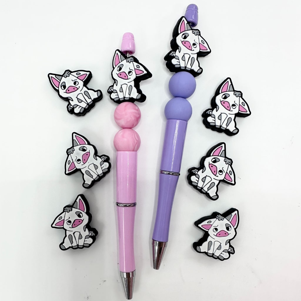 Cute Little Adorable Baby Sweet Swiney Silicone Focal Beads