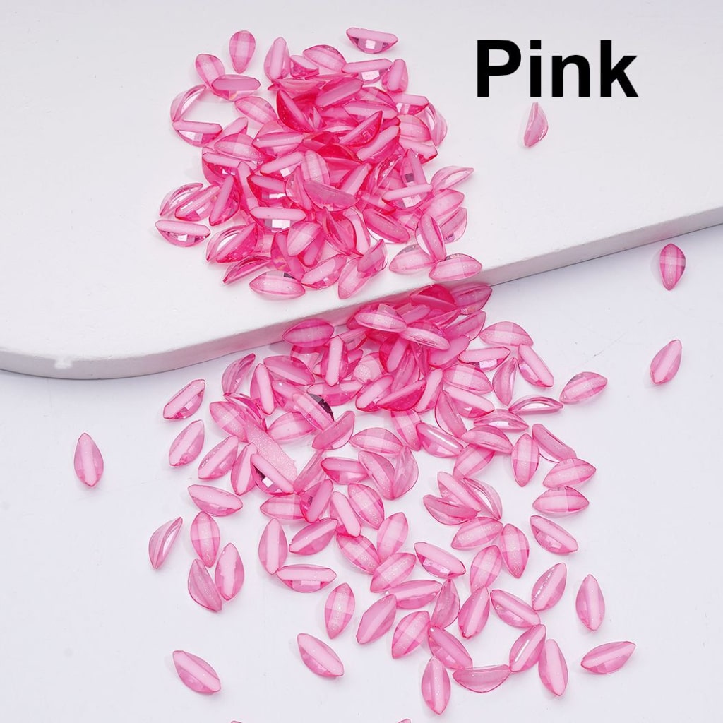Mini Glitter Leaf Charms Cute Tree-Themed Jewelry Accessories, 1000PCS (64.5g)