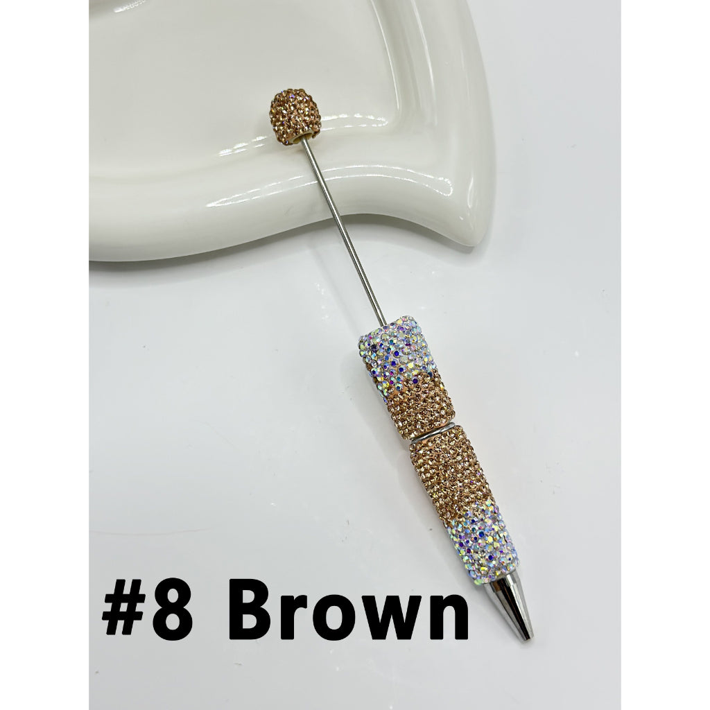 DIY Bling Bling Clay Rhinestones Covered the Entire Beadable Pens
