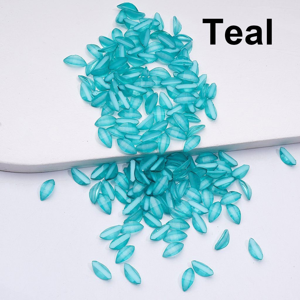 Mini Glitter Leaf Charms Cute Tree-Themed Jewelry Accessories, 1000PCS (64.5g)