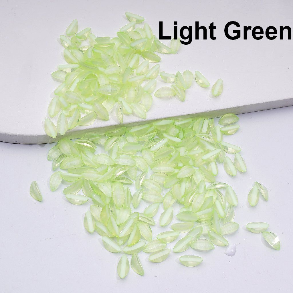 Mini Glitter Leaf Charms Cute Tree-Themed Jewelry Accessories, 1000PCS (64.5g)