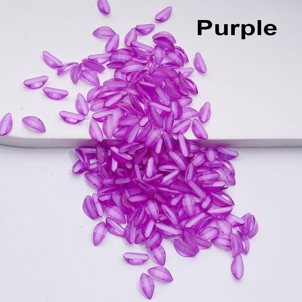 Mini Glitter Leaf Charms Cute Tree-Themed Jewelry Accessories, 1000PCS (64.5g)