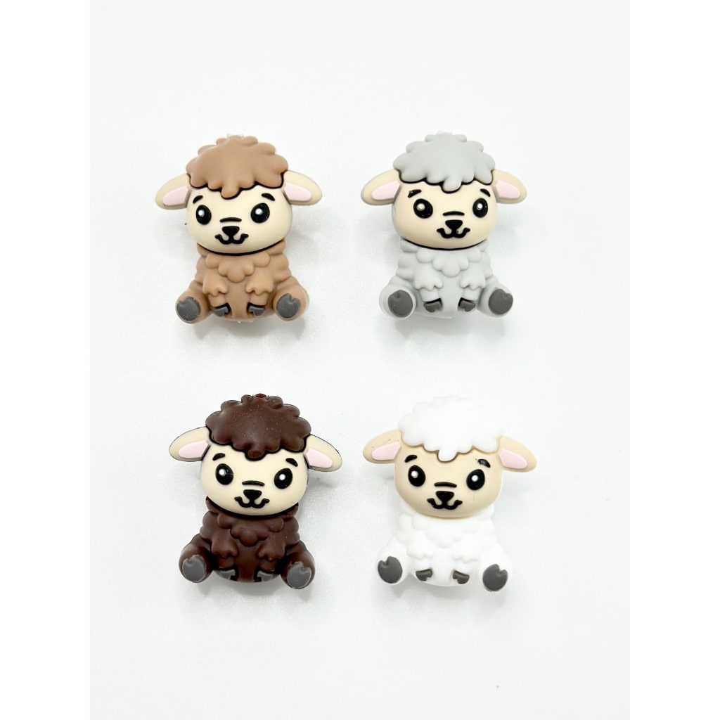 Sheep 3D Cute Silicone Focal Beads
