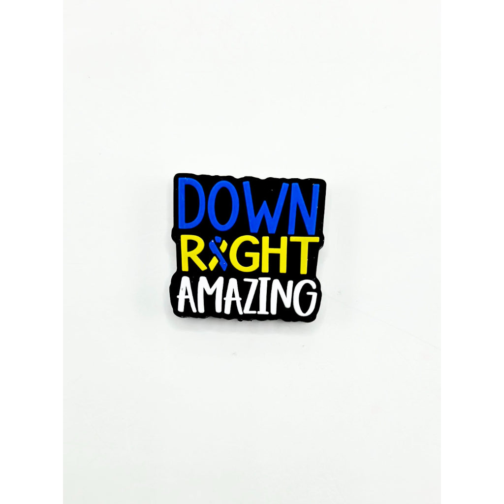 Amazing Down Right Silicone Focal Beads