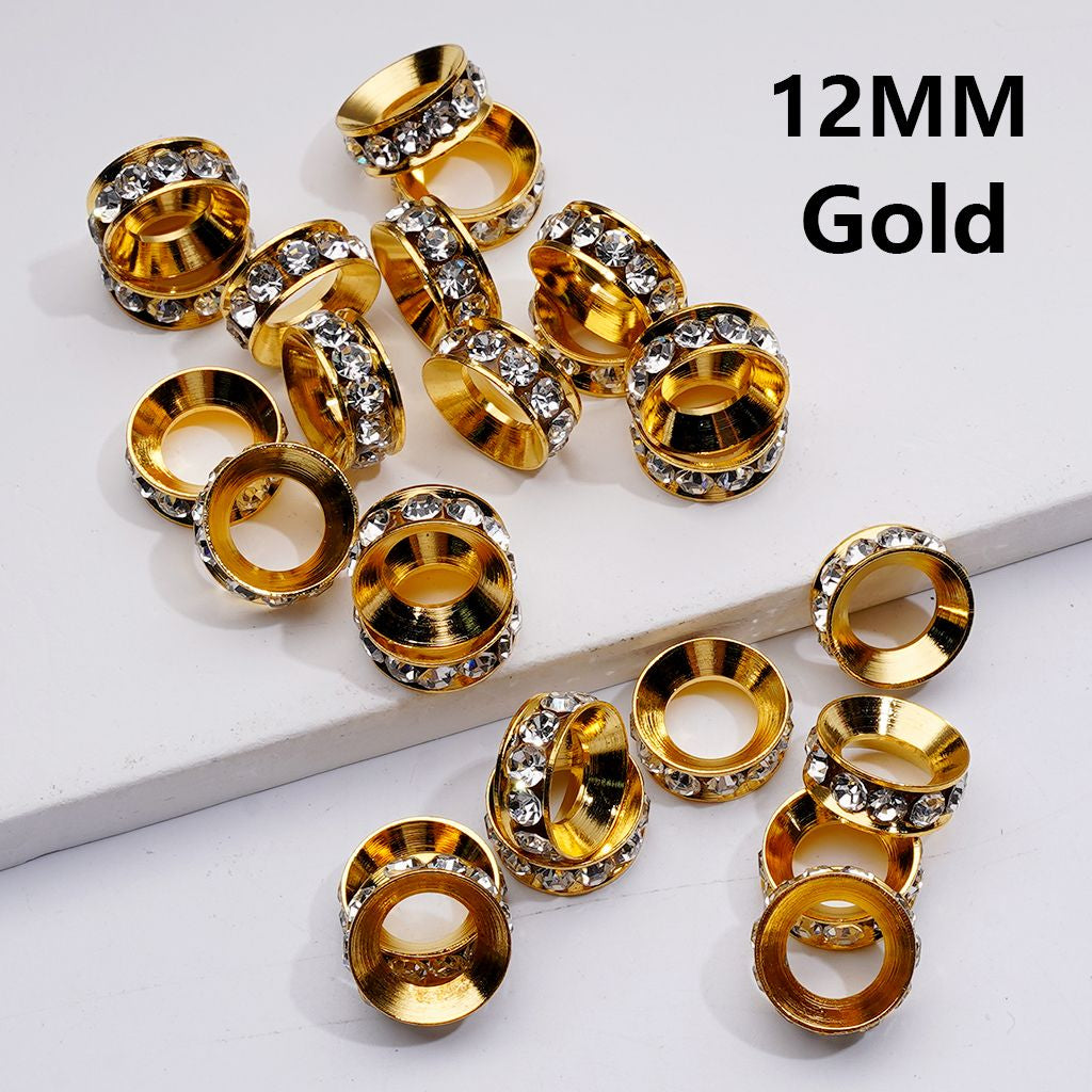 Flowers Irregular Shape Spacer Beads Gold Silver Alloy, 10MM