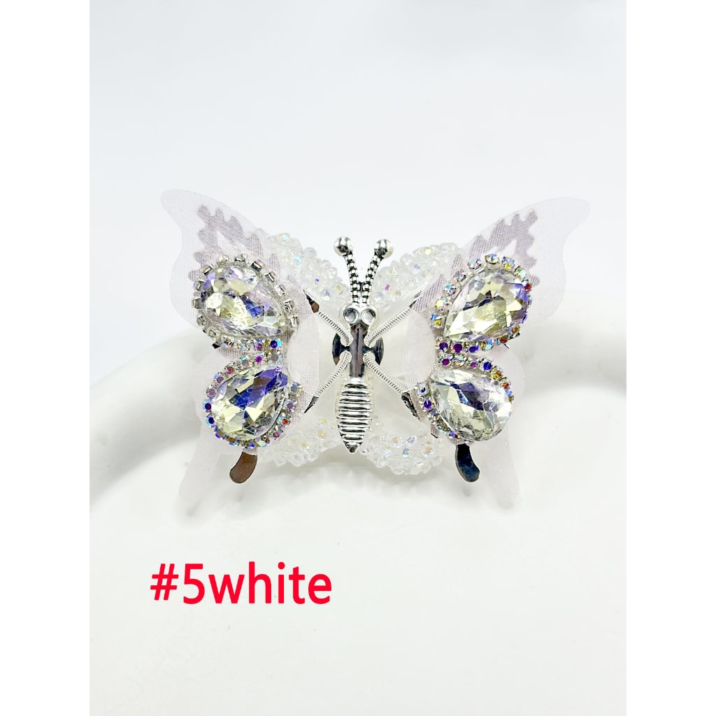 Alloy Wings Diamond Shape Rhinestone with Sugar Butterfly, Around 48*35MM
