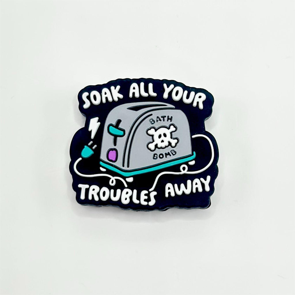 Bath Bomb Toast Machine Soak All Your Troubles Away with Silicone Focal Beads