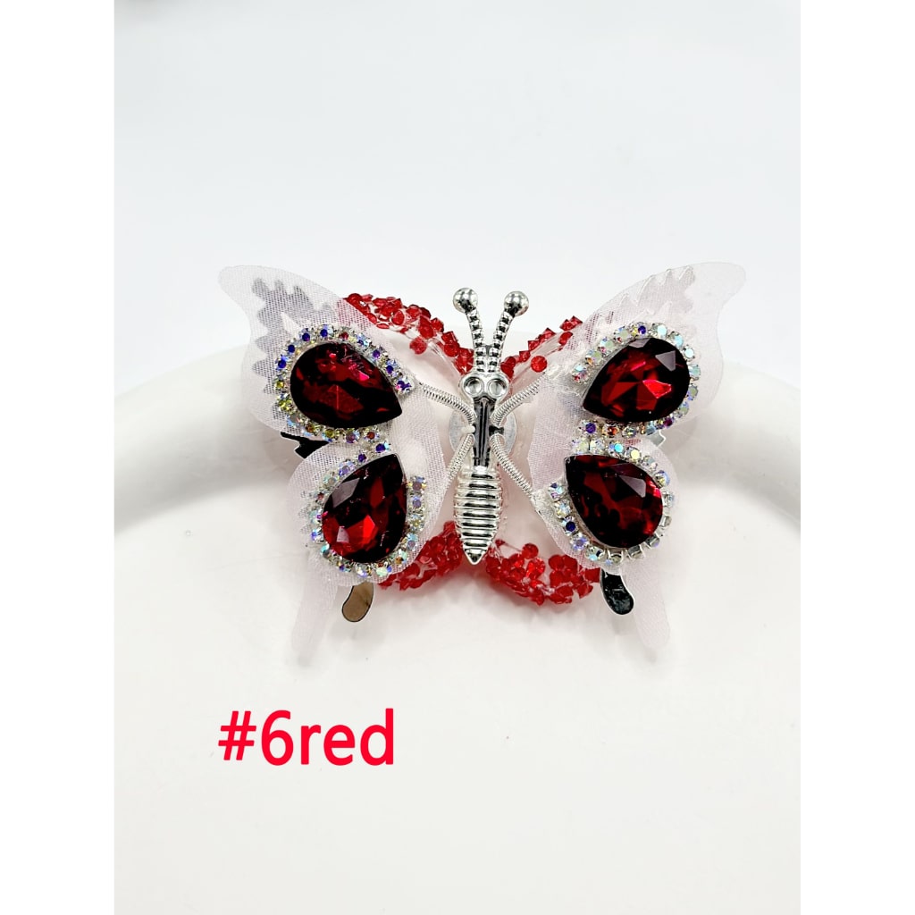 Alloy Wings Diamond Shape Rhinestone with Sugar Butterfly, Around 48*35MM
