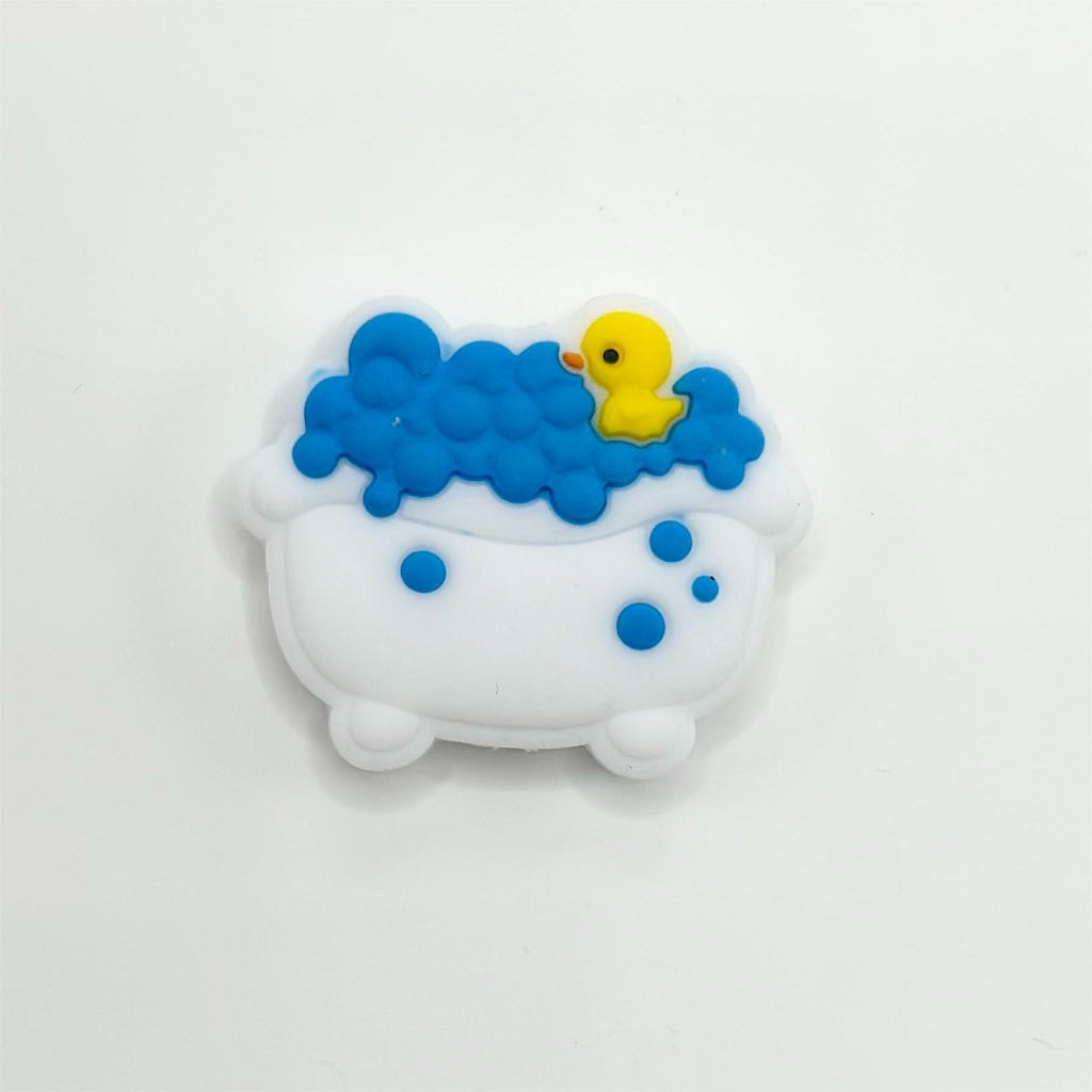 Takes a Bath in the Bathtub Little Cute Yellow Duckling Silicone Focal Beads