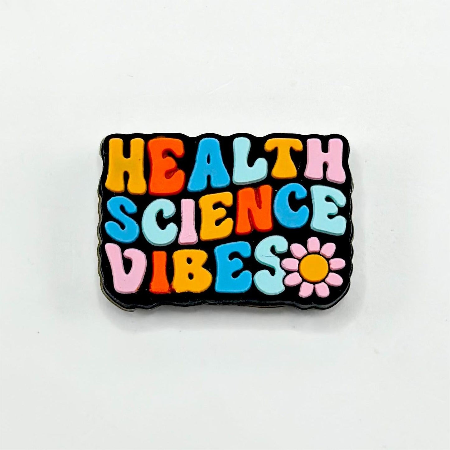 Science Health Small Flower Vibes Silicone Focal Beads