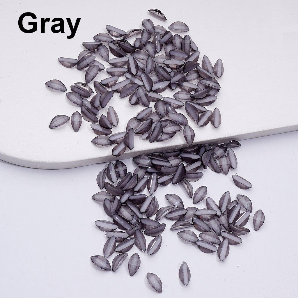 Mini Glitter Leaf Charms Cute Tree-Themed Jewelry Accessories, 1000PCS (64.5g)