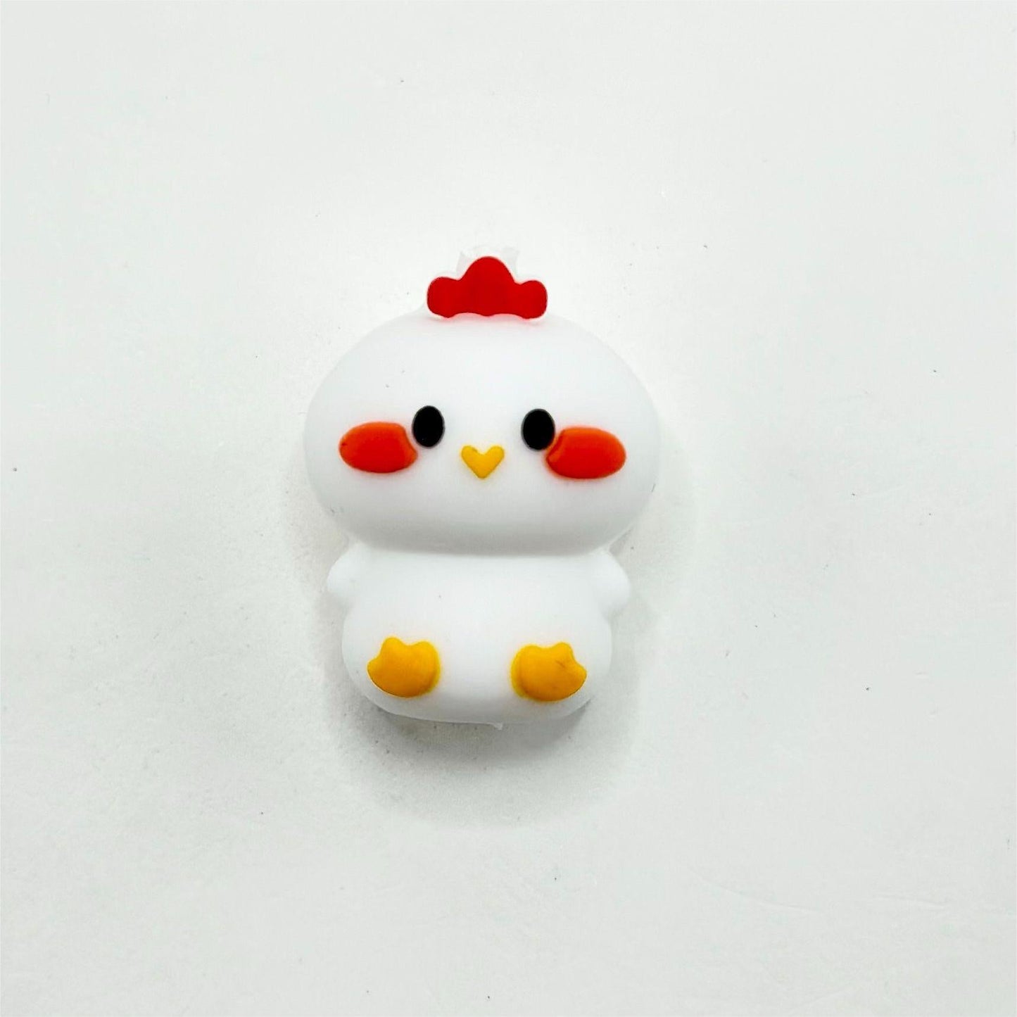 Cute 3D Little Chicken Silicone Focal Beads