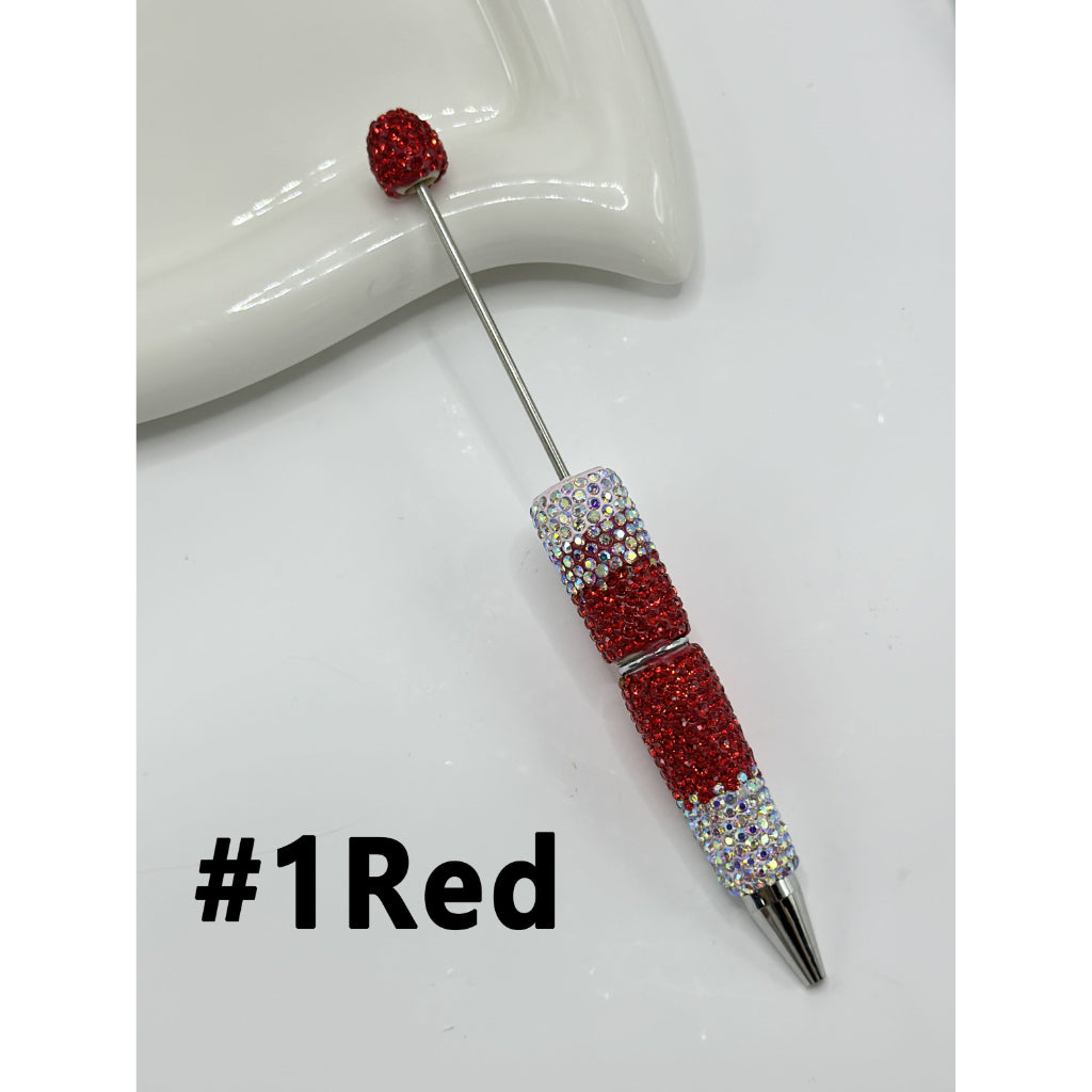 DIY Bling Bling Clay Rhinestones Covered the Entire Beadable Pens
