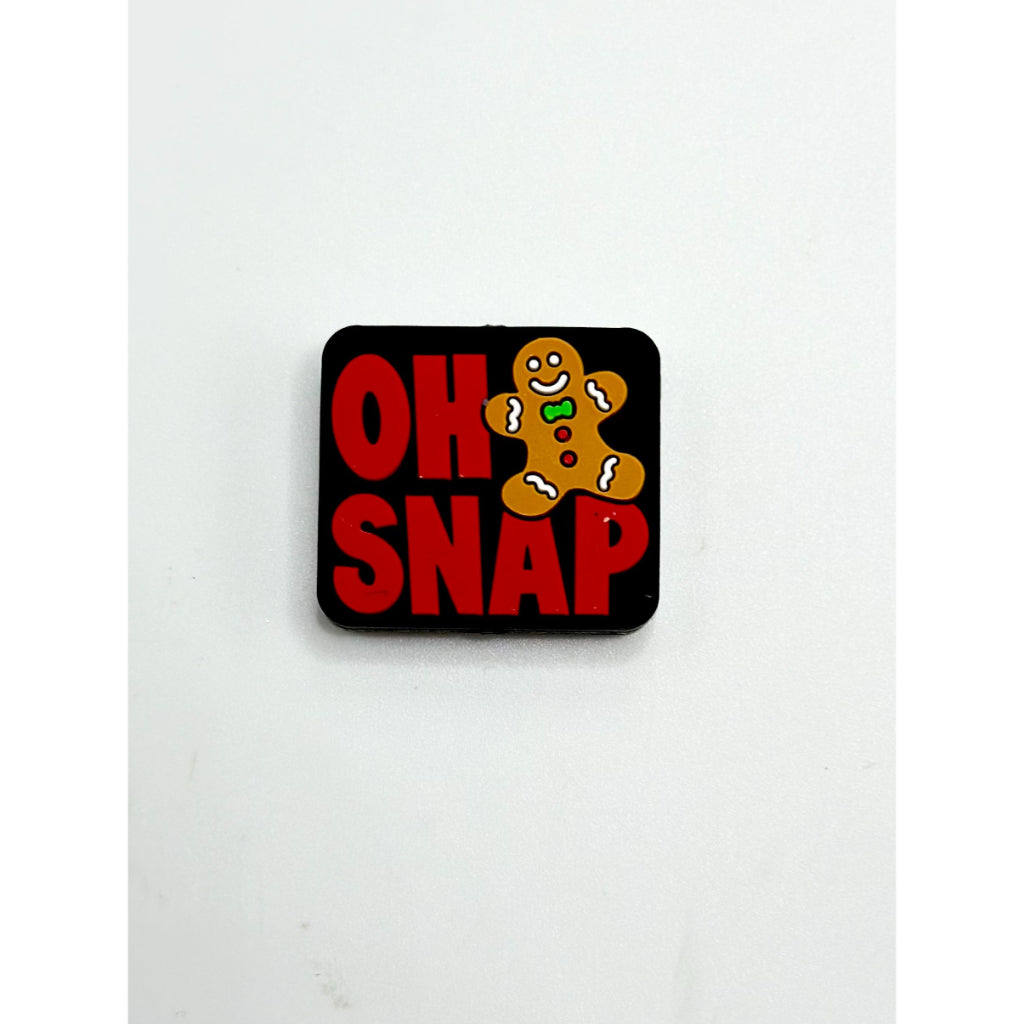 Gingerbread Man Oh Snap Silicone Focal Beads