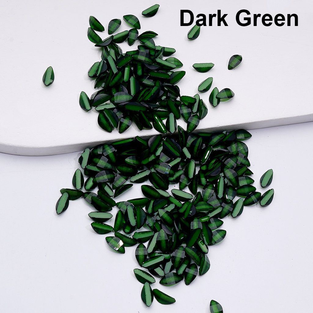 Mini Glitter Leaf Charms Cute Tree-Themed Jewelry Accessories, 1000PCS (64.5g)