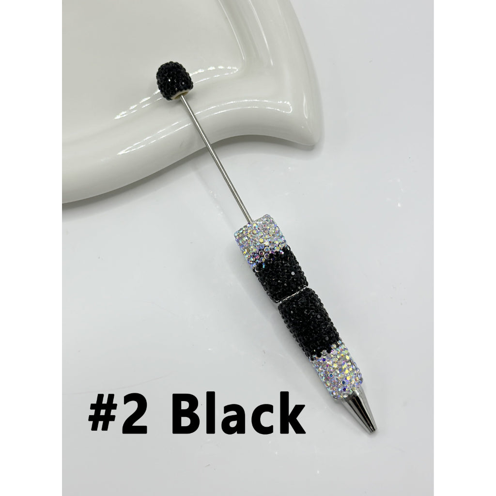 DIY Bling Bling Clay Rhinestones Covered the Entire Beadable Pens