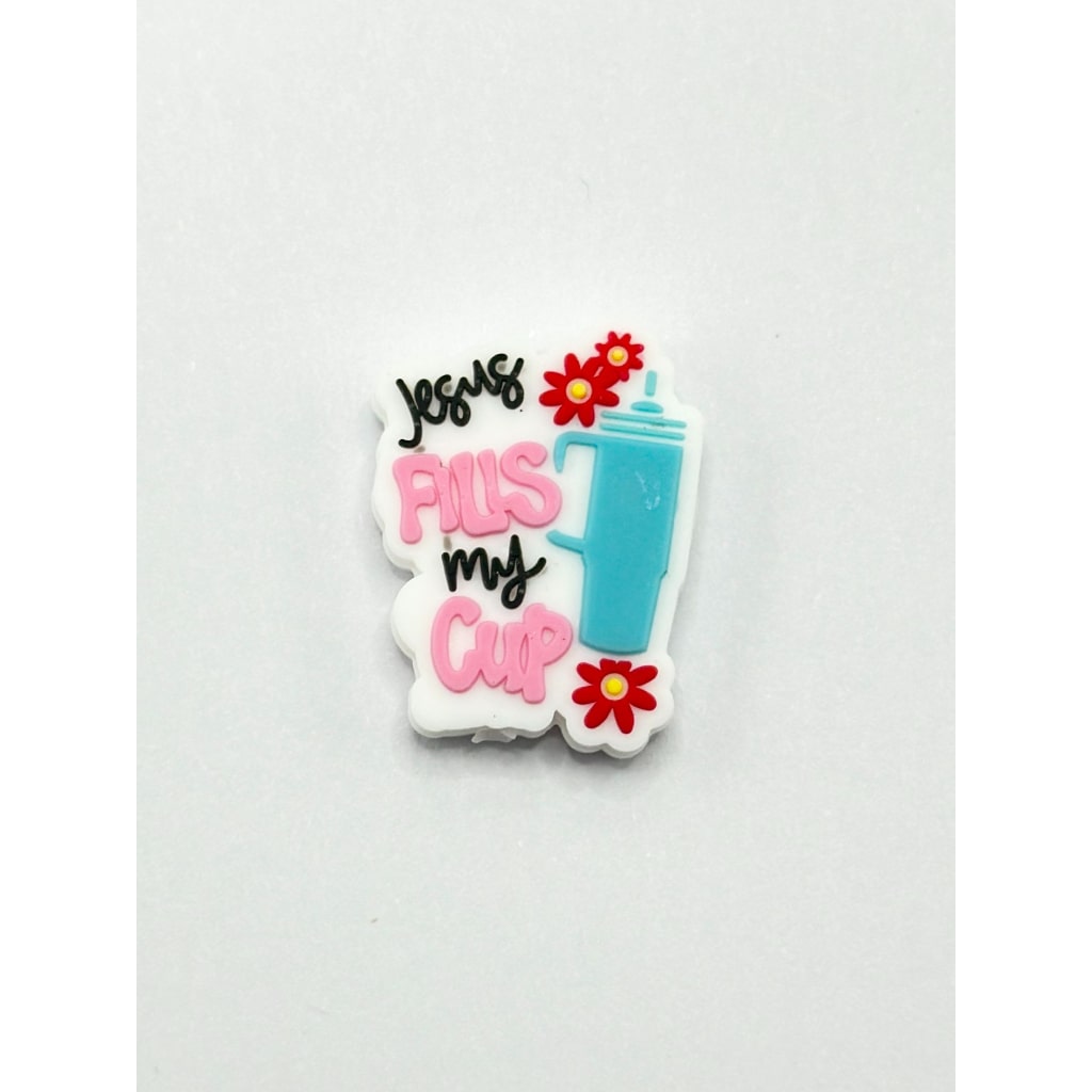 My Cup Jesus Fills Silicone Focal Beads
