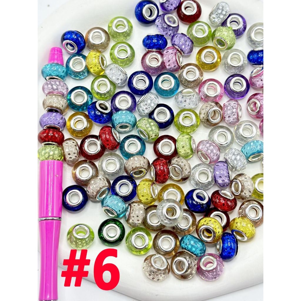 Silver Metal Fashion Beadable Wheel Beads with Large Hole, 8.6*13.4MM