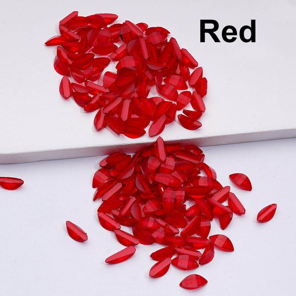 Mini Glitter Leaf Charms Cute Tree-Themed Jewelry Accessories, 1000PCS (64.5g)