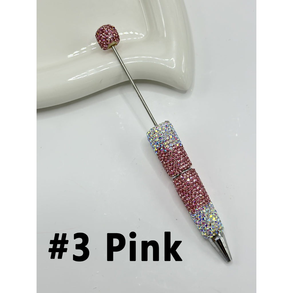 DIY Bling Bling Clay Rhinestones Covered the Entire Beadable Pens
