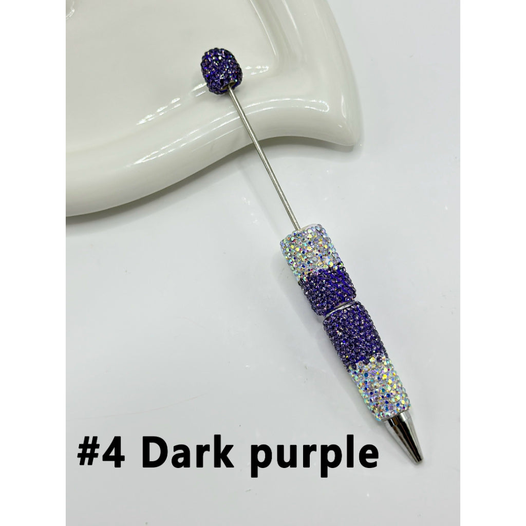 DIY Bling Bling Clay Rhinestones Covered the Entire Beadable Pens