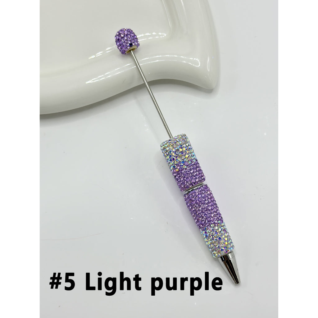 DIY Bling Bling Clay Rhinestones Covered the Entire Beadable Pens