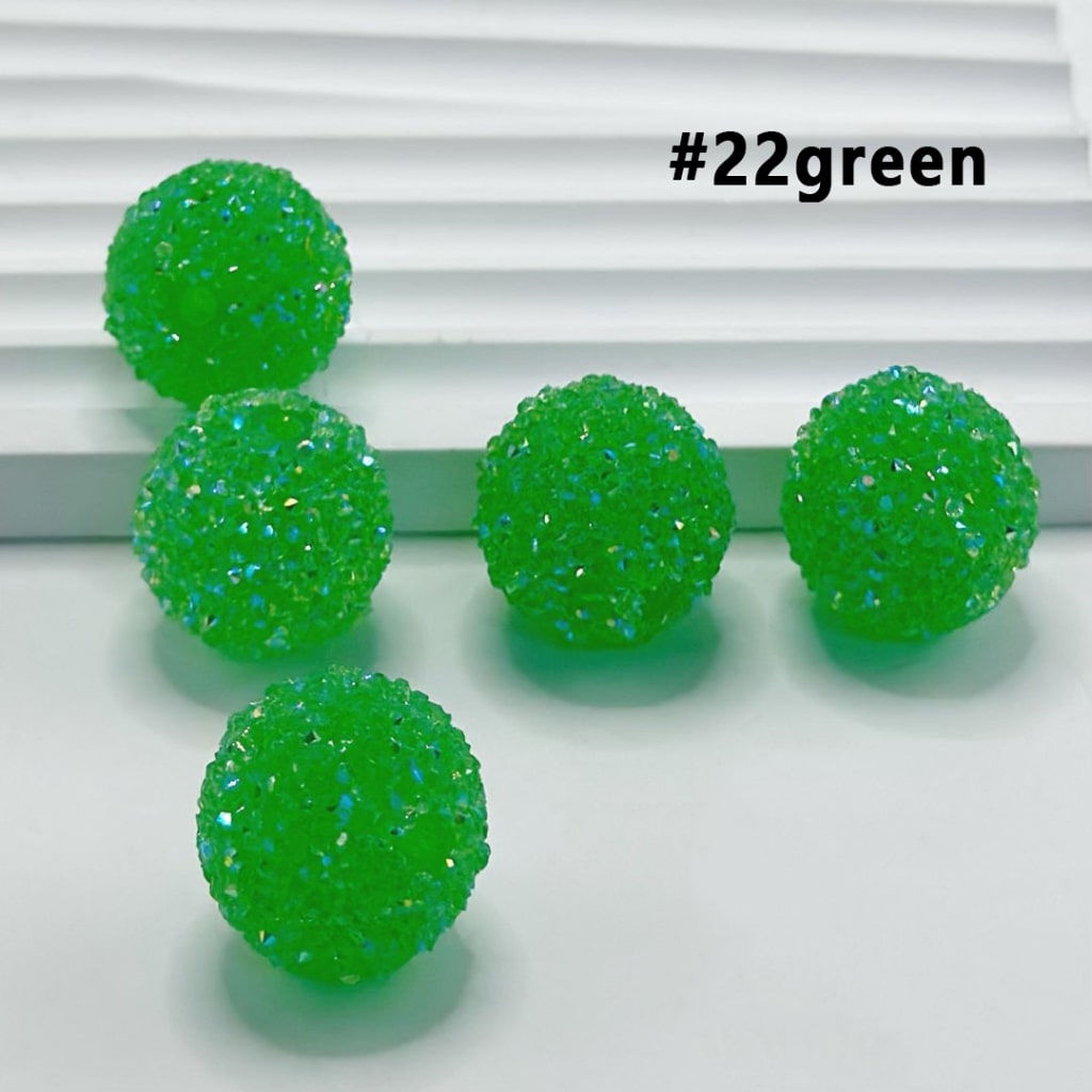 7 Color Series and 28 Single Colors Mix Round Sugar Beads, 20MM