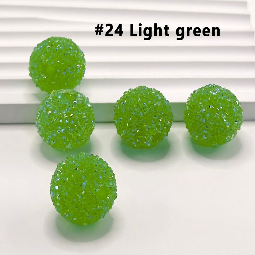 7 Color Series and 28 Single Colors Mix Round Sugar Beads, 20MM