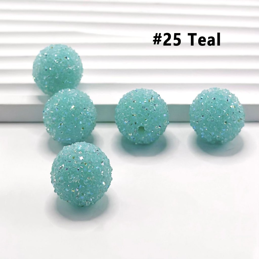 7 Color Series and 28 Single Colors Mix Round Sugar Beads, 20MM
